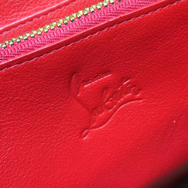 2016新色 ルブタン 財布 コピー Christian Louboutin◆レオパード スパイク 長財布◆