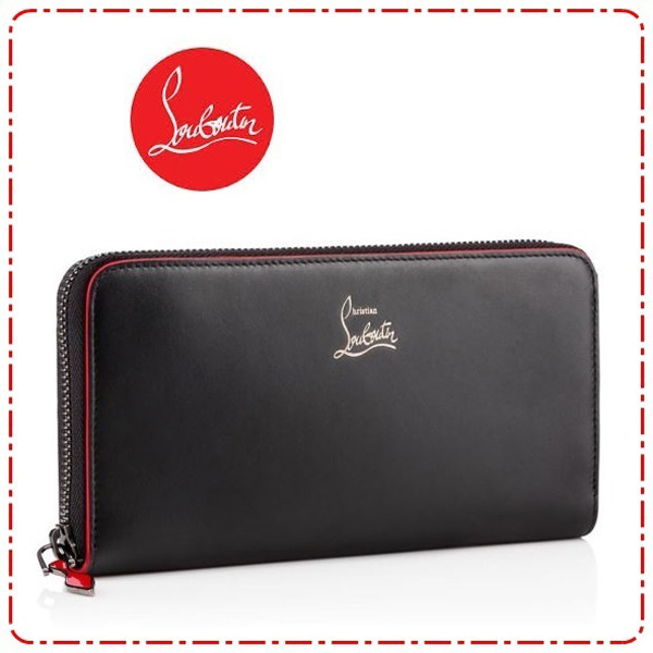 16SS★ルブタン 財布 コピー Christian Louboutin★新サイズで再入荷！Panettone　カーフレザー黒