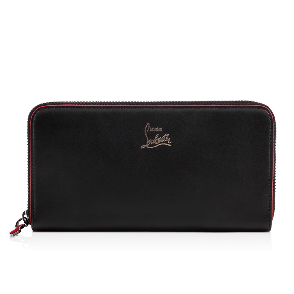 16SS★ルブタン 財布 コピー Christian Louboutin★新サイズで再入荷！Panettone　カーフレザー黒