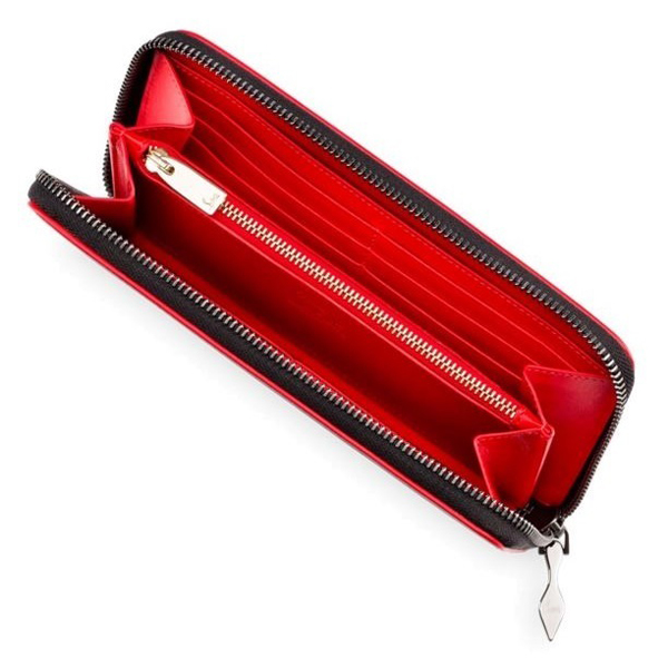 16SS★ルブタン 財布 コピー Christian Louboutin★新サイズで再入荷！Panettone　カーフレザー黒