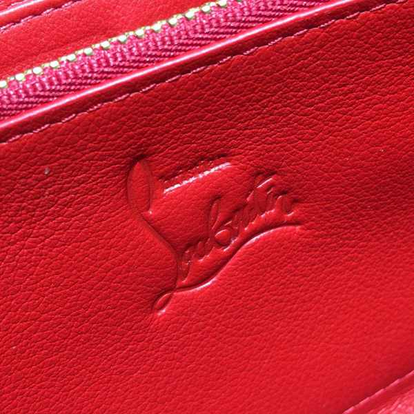 SS16新作 ルブタン 財布 コピー Christian Louboutin スタッズ長財布 アイボリー