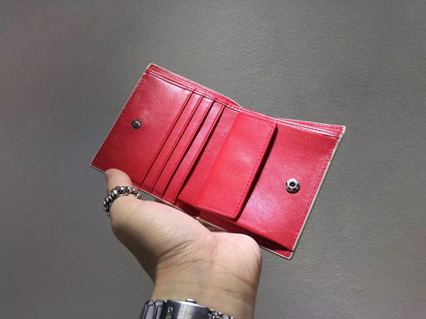 2016新作 Christian Louboutin ルブタン 財布 コピー Paros Billfold Ivory Spikes 二つ折り財布 1165112M428
