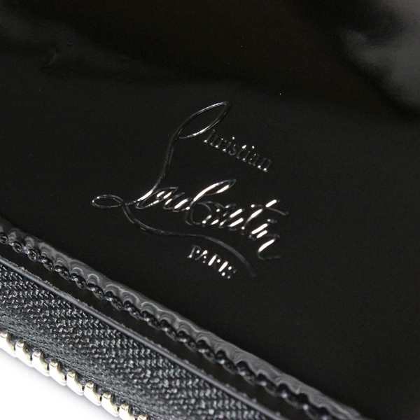 2016新作 ルブタン 財布 コピー Christian Louboutin 新品本物 ブラック マルチカラースパイク 2つ折り財布 1165050 B105