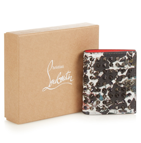 2016SS 【国内発・関税送料込】ルブタン 財布 スーパーコピー Marble-print 折り財