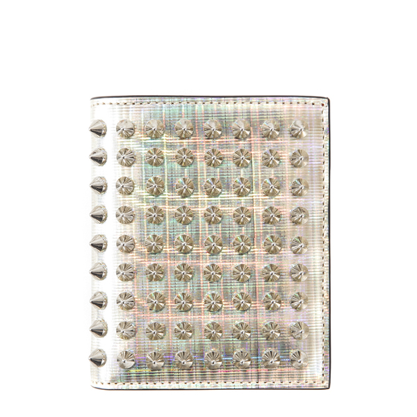 CHRISTIAN LOUBOUTIN 16SS カードケース折りたたみ財布 PAROS SPIKES/PLATINE