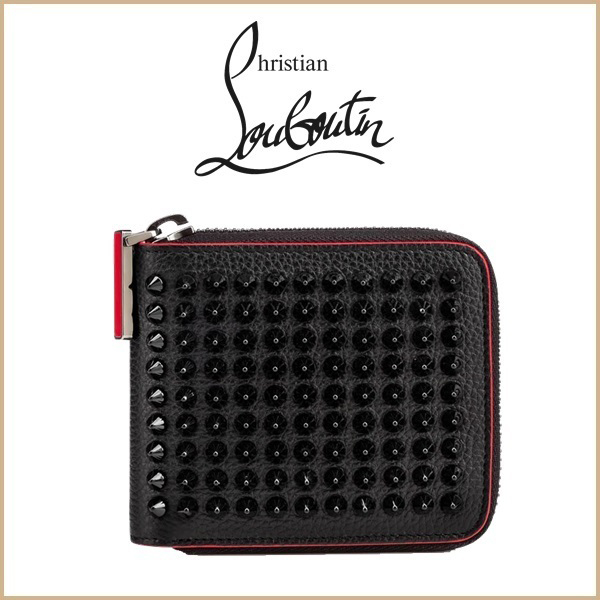 【Christian Louboutin】ルブタン 財布 スーパーコピー Panettone 二つ折り財布 Black