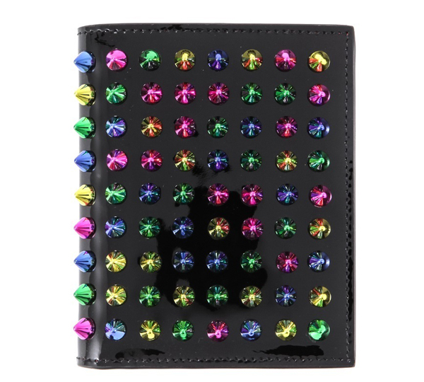 Christian Louboutin ルブタン 財布 コピー 16SS PAROS スタッズ SPIKES 二つ折り財