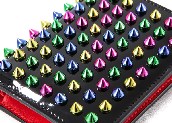 Christian Louboutin ルブタン 財布 コピー 16SS PAROS スタッズ SPIKES 二つ折り財