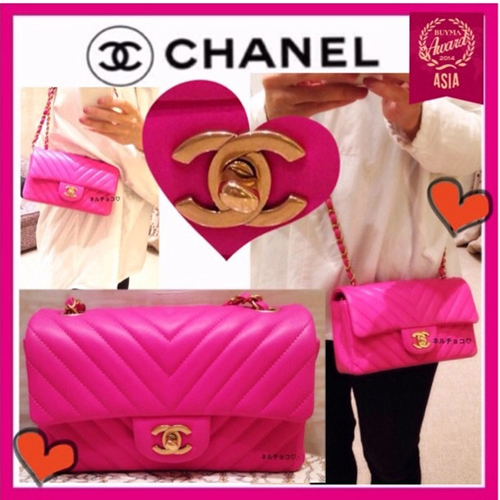 2016春夏新作 Chanel シャネルスーパーコピー《超希少 エレ可愛い 》シェブロンミニ