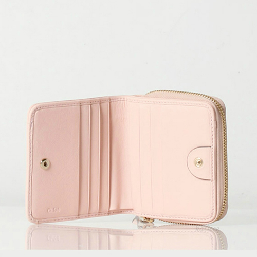 2015SS CHLOE クロエスーパーコピーバイカラーのリボンがアクセントの二つ折り財布