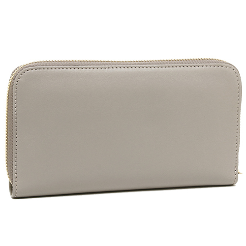 Chloe【LEATHER BOW 】クロエスーパーコピーラウンド長財布 MOTTY GREY