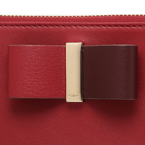 新作 ∞∞Chloe∞∞クロエスーパーコピー Leather Bowラウンドジップ長財布☆