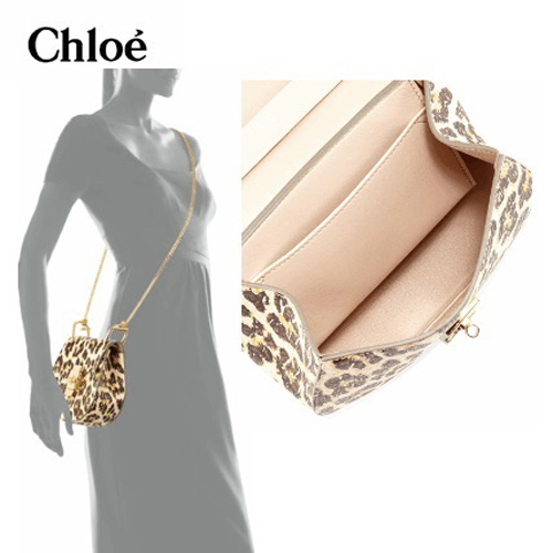 2015-16秋冬★CHLOE★クロエスーパーコピーヒョウ柄ミニショルダーバッグ