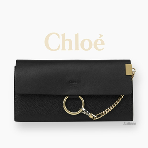 ∞∞CHLOE クロエスーパーコピー ∞∞ FAYE フラップ長財布☆ブラック 3P0794-H4R 001