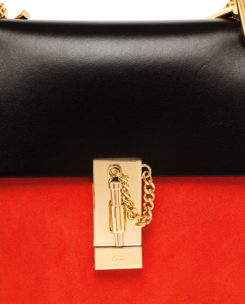 新作15-16AW◆Drew shoulder クロエ スーパーコピー スエード&グレインカーフ◆Chloe◆セレクト 3S1032-948