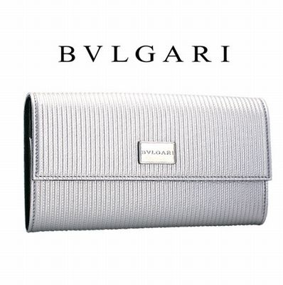 早い者勝ち ☆BVLGARI☆ブルガリ N級品 MilleRighe 二つ折り長財布♪