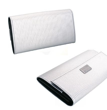 早い者勝ち ☆BVLGARI☆ブルガリ N級品 MilleRighe 二つ折り長財布♪