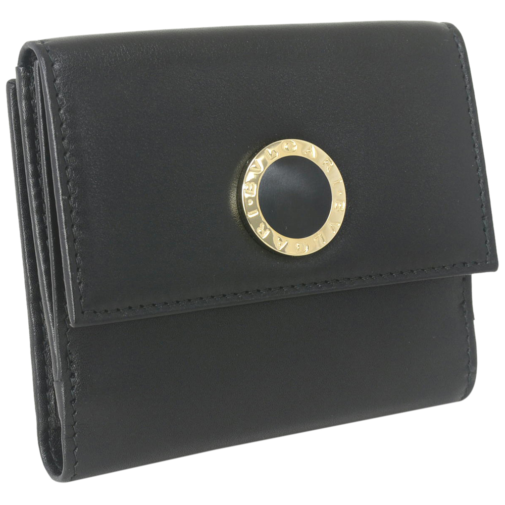 BVLGARIブルガリ N級品 Ｗホック財布 32384 BB COLORE コローレ BLACK
