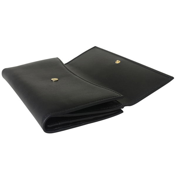 BVLGARIブルガリ N級品 Ｗホック長財布 31869 BB COLORE コローレ BLACK