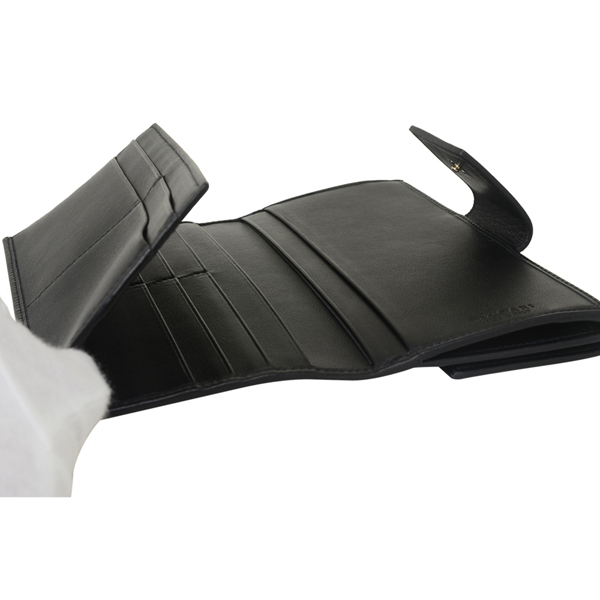 BVLGARIブルガリ N級品 Ｗホック長財布 31869 BB COLORE コローレ BLACK