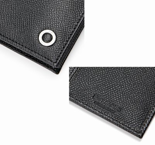 ブルガリ N級品☆BVLGARI☆ ロゴリング付 二つ折り長財布♪11369262