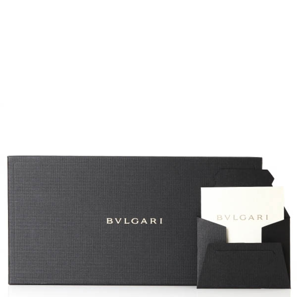 BVLGARI 15AW ブルガリ N級品 ロゴリング二つ折り長財布_BLACK