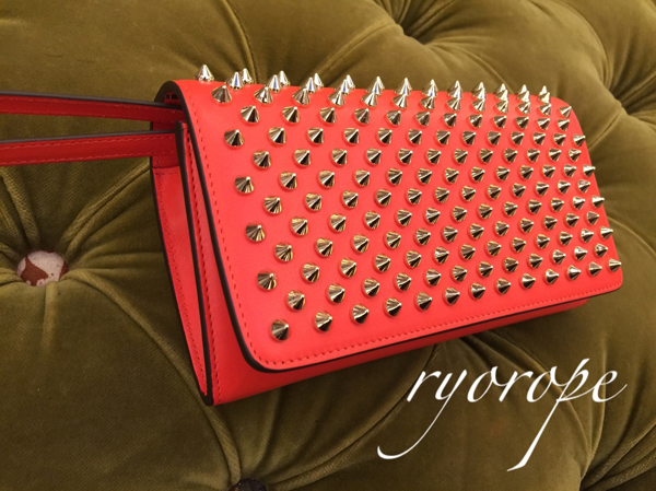 ★SALE★【ルブタン 財布 コピー】Macaron Flap 長財布 (Capucine / Gold)