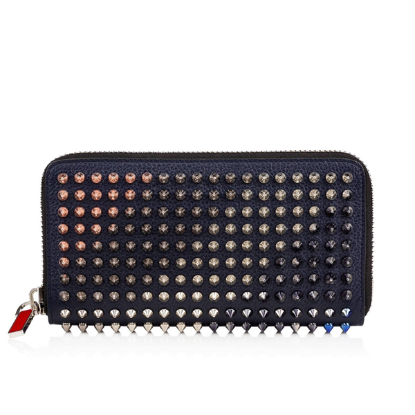 確保済Christian Louboutinクリスチャンルブタン財布スーパーコピー　ネイビーｘマルチ 長財布