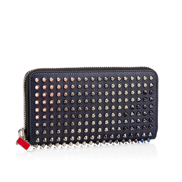確保済Christian Louboutinクリスチャンルブタン財布スーパーコピー　ネイビーｘマルチ 長財布