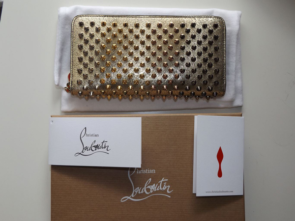 クリスチャンルブタン財布スーパーコピー 希少カラー☆Panettone Wallet LAM スパイク長財布 Mix
