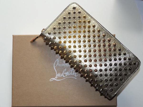 クリスチャンルブタン財布スーパーコピー 希少カラー☆Panettone Wallet LAM スパイク長財布 Mix
