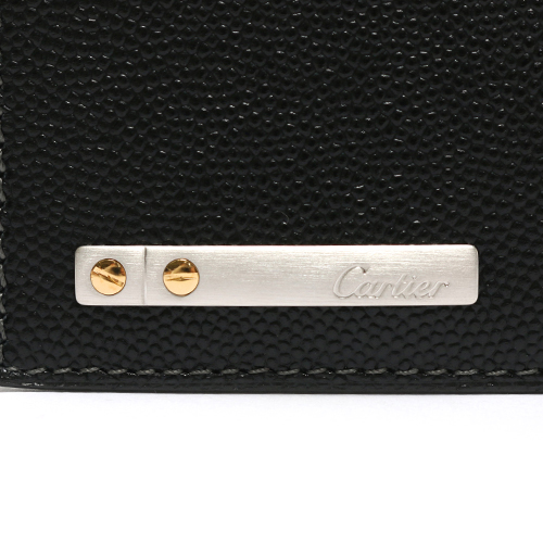 カルティエ Cartier 二つ折財布 サントス ブラック L3000772 メンズ
