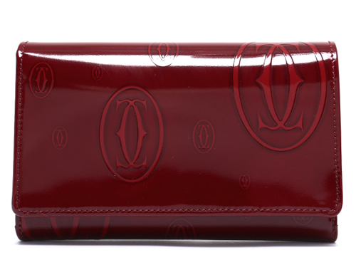 カルティエ Cartier 二つ折財布 ハッピーバースデイ ボルドー L3000347 レディース 