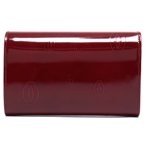 カルティエ Cartier 二つ折財布 ハッピーバースデイ ボルドー L3000347 レディース 