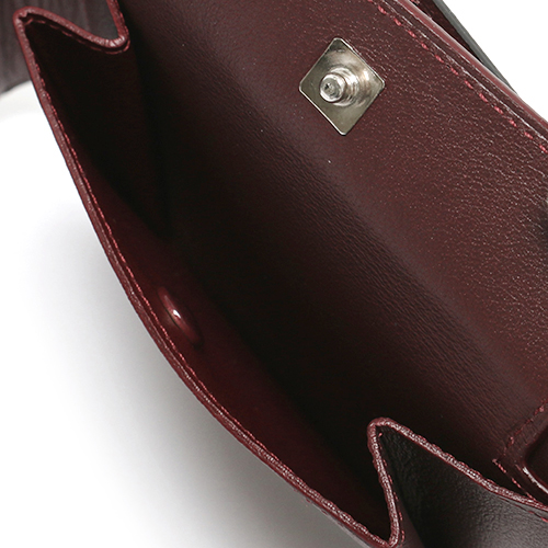 カルティエ Cartier 二つ折財布 カボション ブラック L3000595