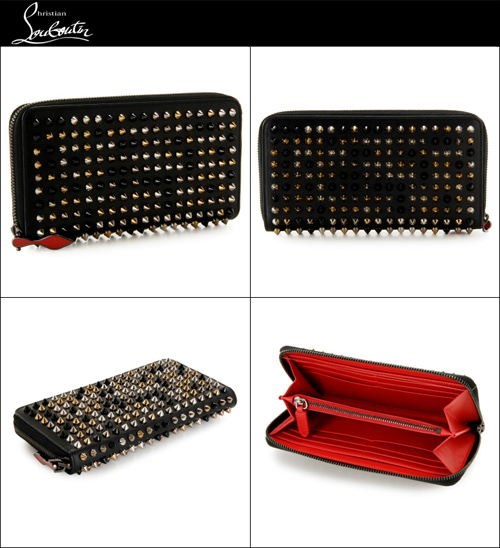 ルブタン 財布 コピー ラウンドファスナー長財布 CHRISTIAN LOUBOUTIN 財布 ブラック 3135061-0001-B001 
