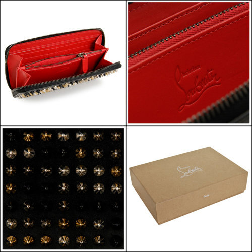 ルブタン 財布 コピー ラウンドファスナー長財布 CHRISTIAN LOUBOUTIN 財布 ブラック 3135061-0001-B001 
