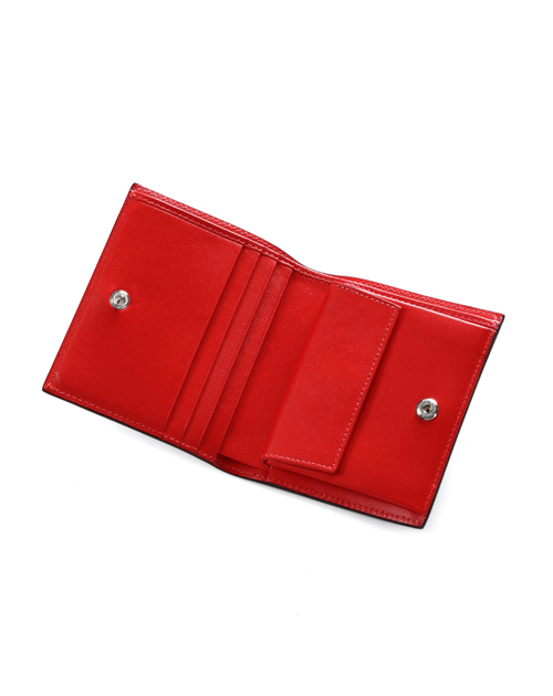 クリスチャン ルブタン 財布 コピー　二つ折り財布PAROS WALLET CALF/SPIKES 1121008 CM53