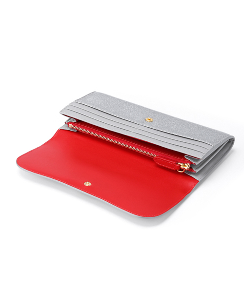 クリスチャン ルブタン 財布 コピー 二つ折り長財布RIVIERA LONG WALLET GLITTER MINI 1145106 SV20