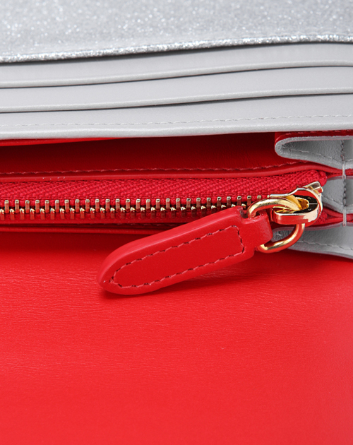 クリスチャン ルブタン 財布 コピー 二つ折り長財布RIVIERA LONG WALLET GLITTER MINI 1145106 SV20