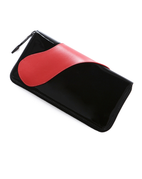 クリスチャン ルブタン 財布 コピー　2015年春夏新作パテントカーフ　ラウンドファスナー長財布SUOLITA WALLET PATENT 3145125 BK01