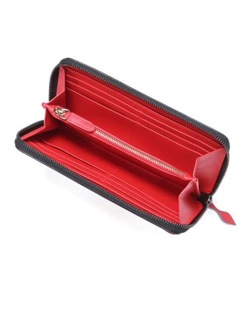 クリスチャン ルブタン 財布 コピー　2015年春夏新作パテントカーフ　ラウンドファスナー長財布SUOLITA WALLET PATENT 3145125 BK01