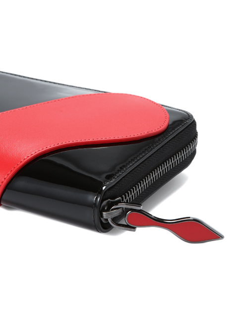 クリスチャン ルブタン 財布 コピー　2015年春夏新作パテントカーフ　ラウンドファスナー長財布SUOLITA WALLET PATENT 3145125 BK01