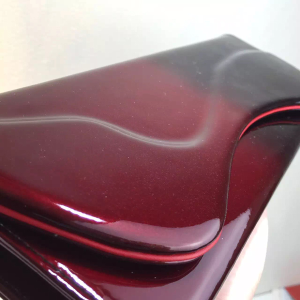 2016新作◆Christian Louboutin ルブタンコピー Pigalle Clutch★PIGALLE CLUTCH☆パテントクラッチバッグ RED/BLACK
