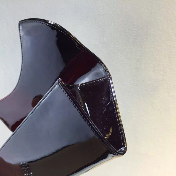 2016新作◆Christian Louboutin ルブタンコピー Pigalle Clutch★PIGALLE CLUTCH☆パテントクラッチバッグ RED/BLACK