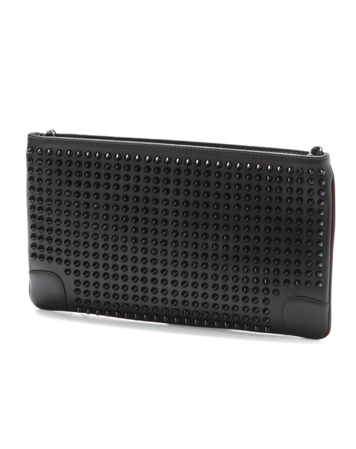 クリスチャン ルブタン 財布 コピー　ショルダー付 クラッチバッグLOUBIPOSH CLUTCH CALF PARIS/SPIKES 3120508 CM53