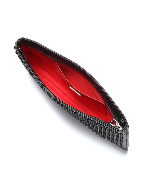 クリスチャン ルブタン 財布 コピー　ショルダー付 クラッチバッグLOUBIPOSH CLUTCH CALF PARIS/SPIKES 3120508 CM53