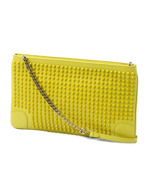 クリスチャン ルブタン 財布 コピー　ショルダー付 クラッチバッグLOUBIPOSH CLUTCH CALF PARIS/SPIKES 3120508 Y031