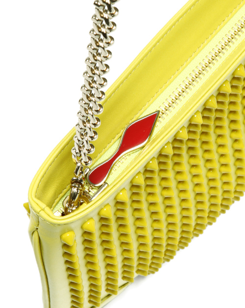 クリスチャン ルブタン 財布 コピー　ショルダー付 クラッチバッグLOUBIPOSH CLUTCH CALF PARIS/SPIKES 3120508 Y031