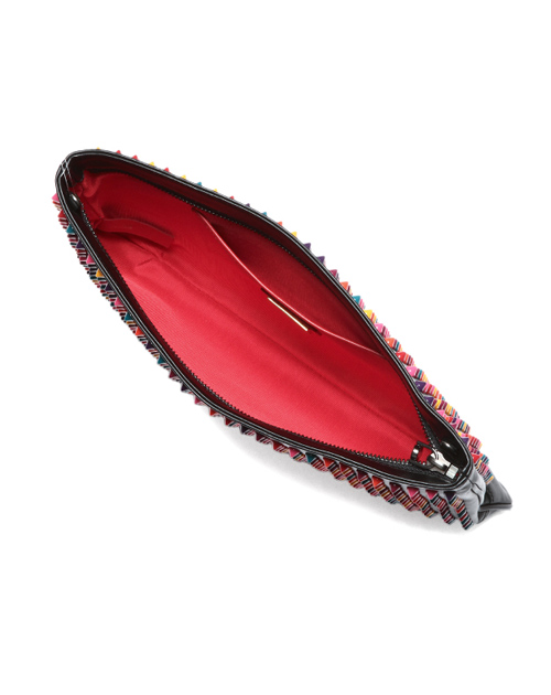 クリスチャン ルブタン 財布 コピー　ショルダー付 クラッチバッグLOUBIPOSH CLUTCH CALF PARIS/SPIKES MIX 3135005 M105